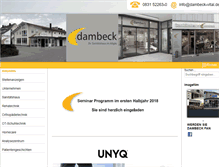 Tablet Screenshot of dambeck-vital.de